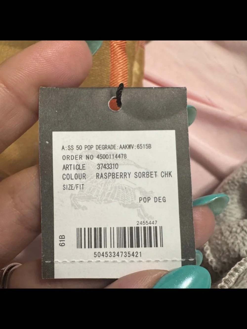 100% Cashmere Burberry Scarf
